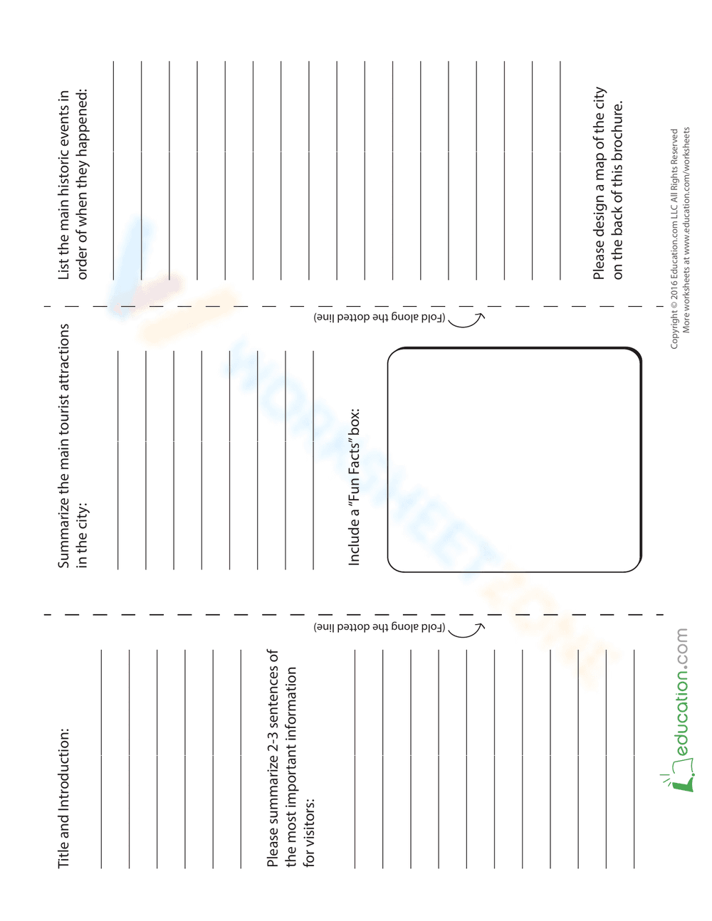 Mexico City Travel Brochure Worksheet - Page 2
