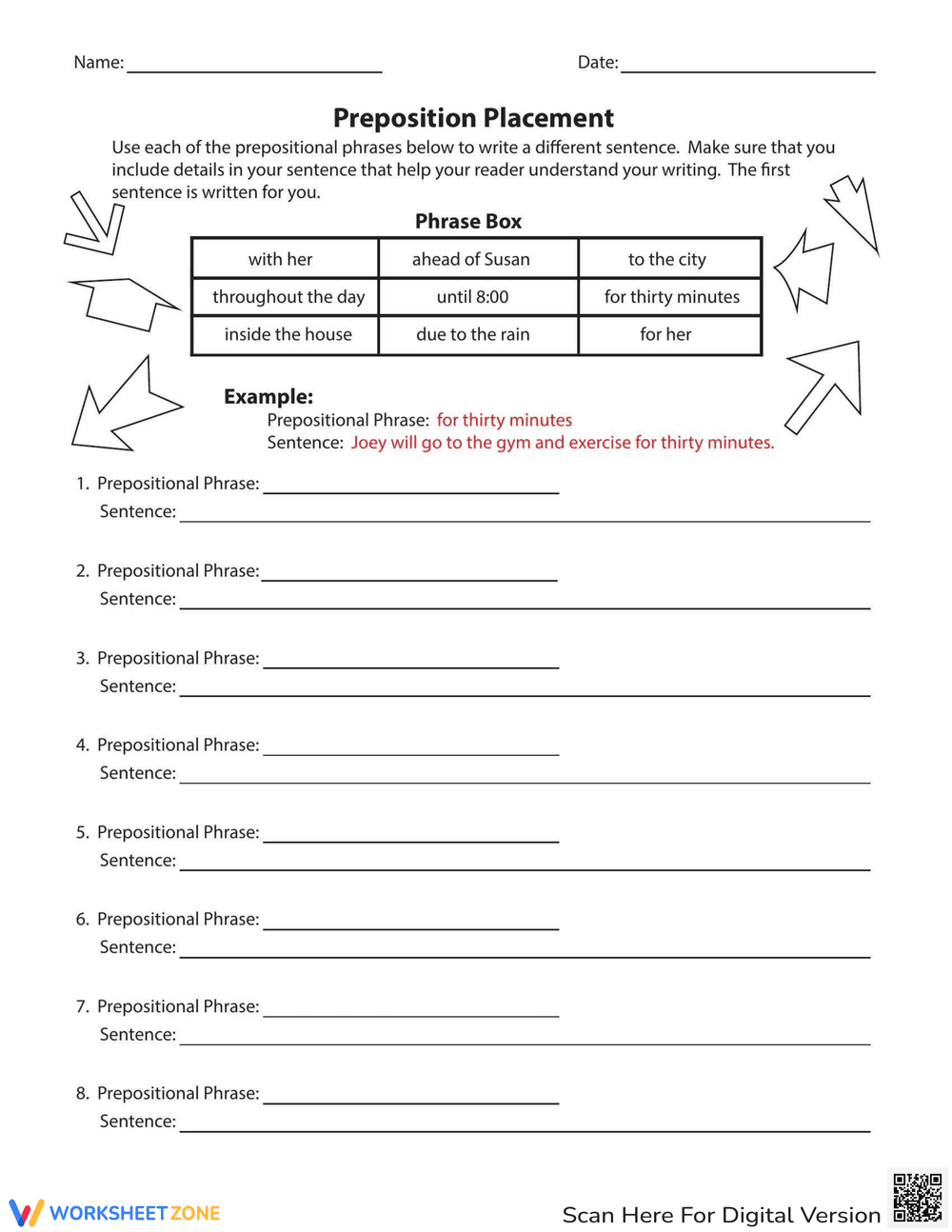 Mastering Preposition Placement - Page 1