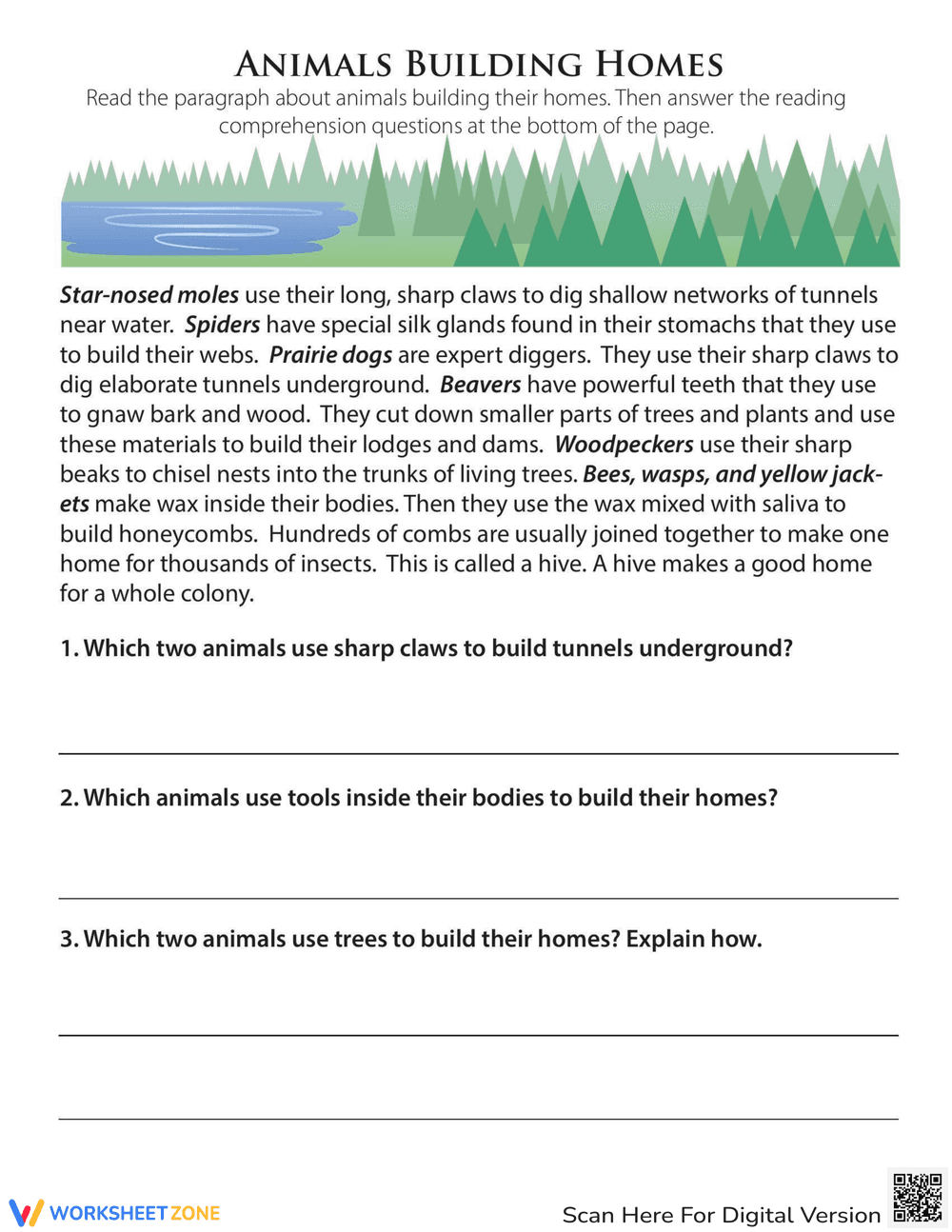 Animals Building Homes - Page 1