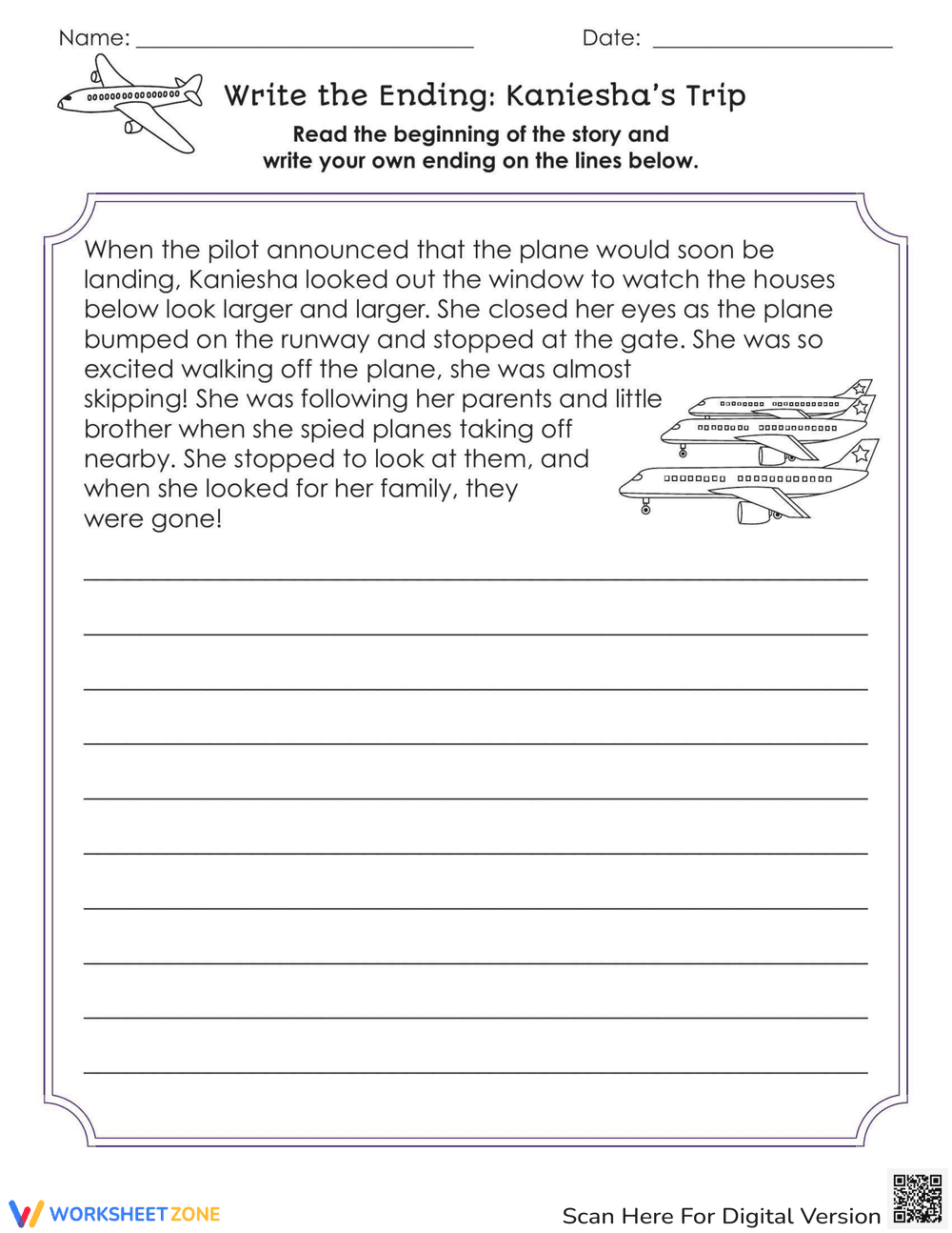 Write the Ending: Kanieesha's Trip - Page 1