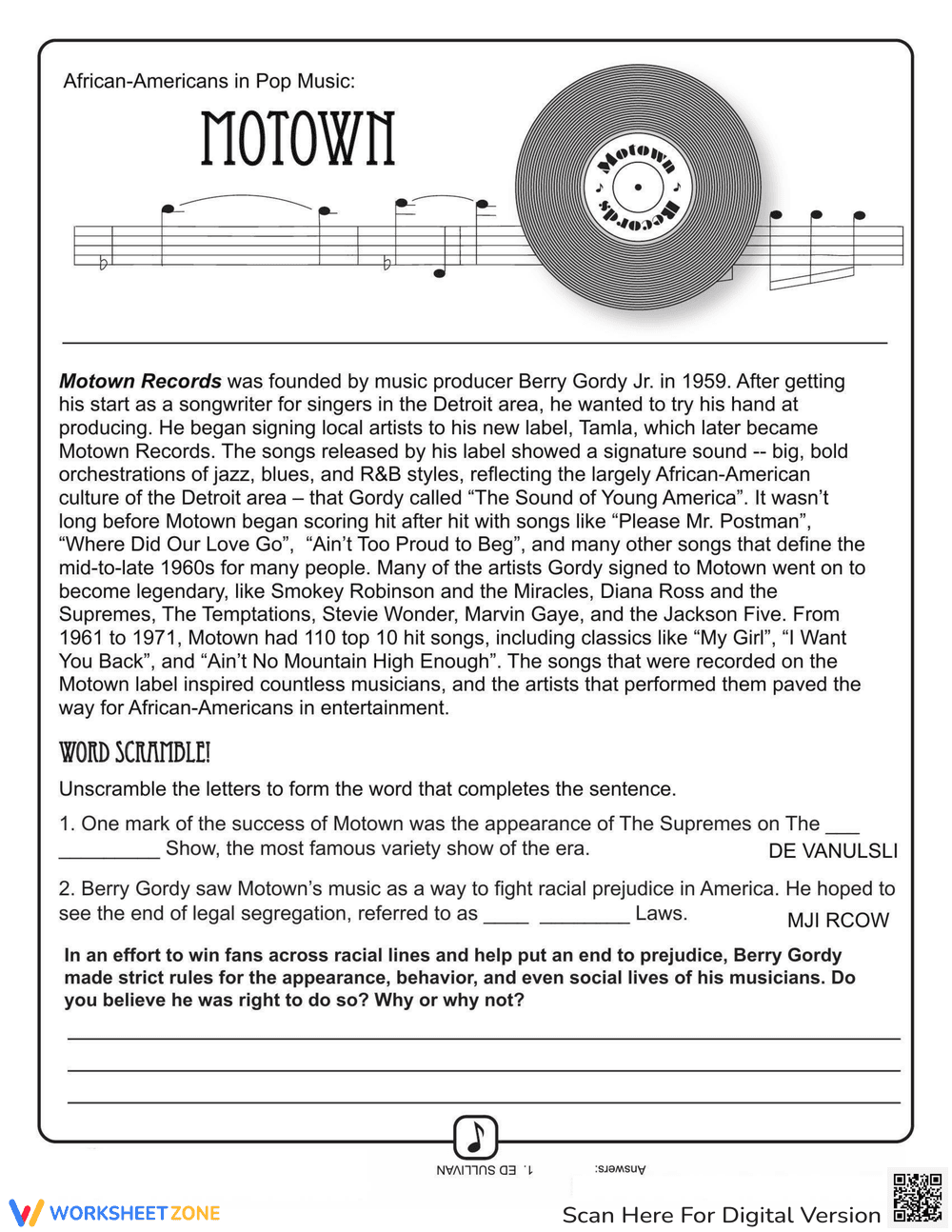 Explore the History of Motown - Page 1