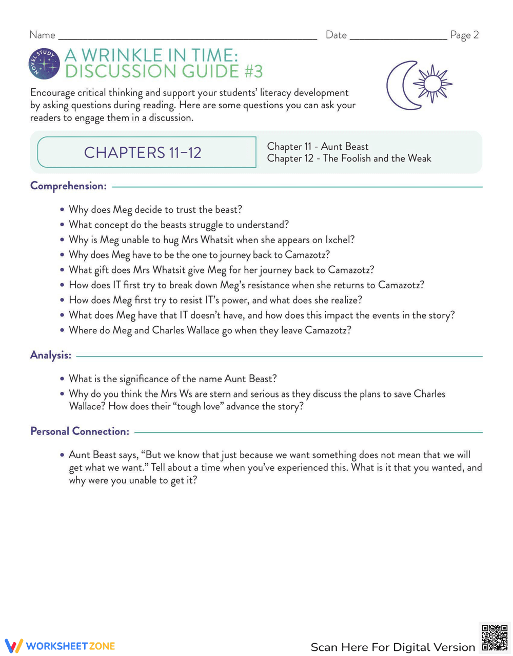 A Wrinkle in Time Novel Discussion - Page 2