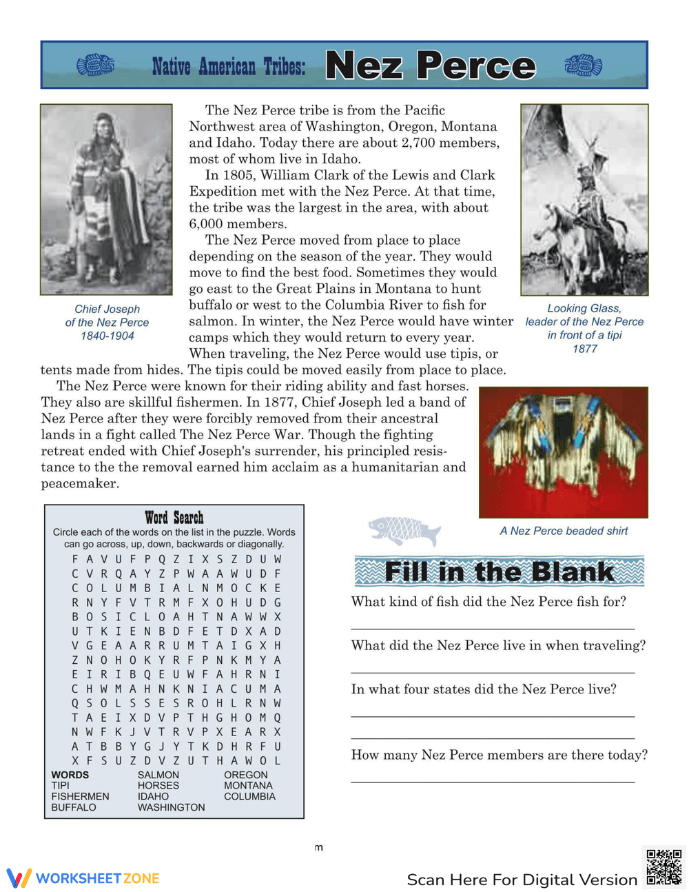 Native Americans: The Nez Perce - Page 1