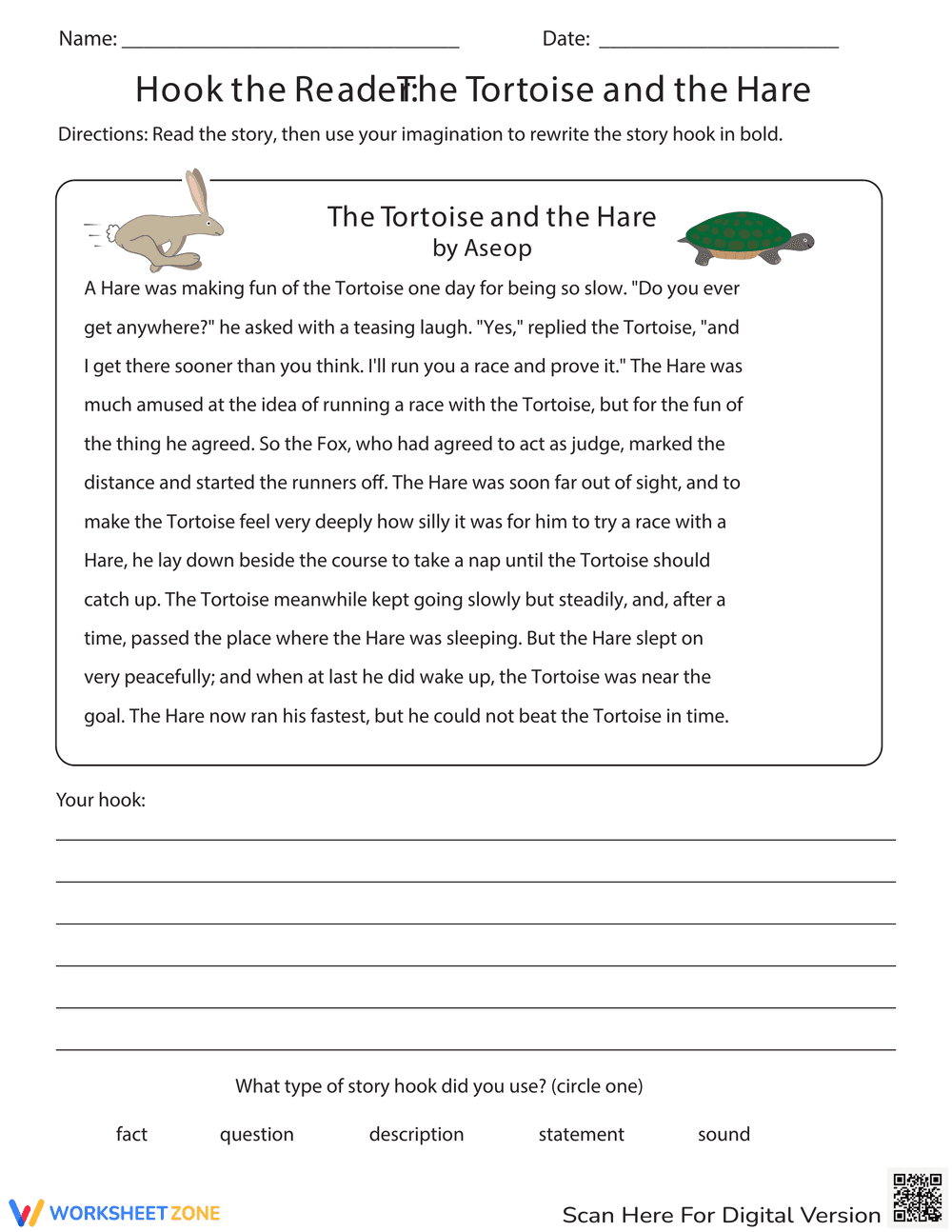 Hook the Reader: Tortoise and Hare - Page 1