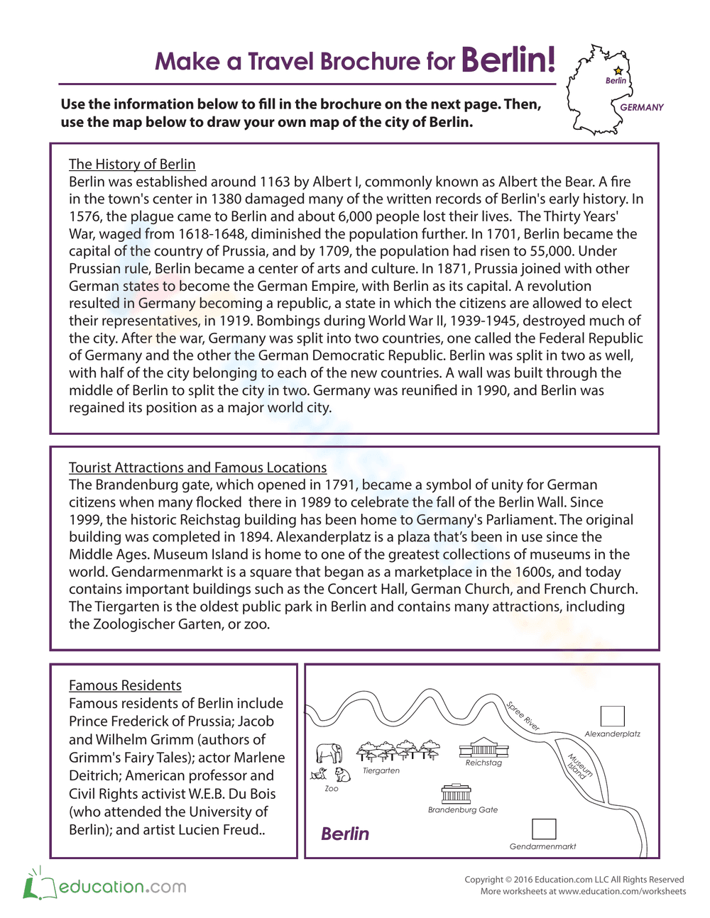 Berlin Travel Brochure Project - Page 1