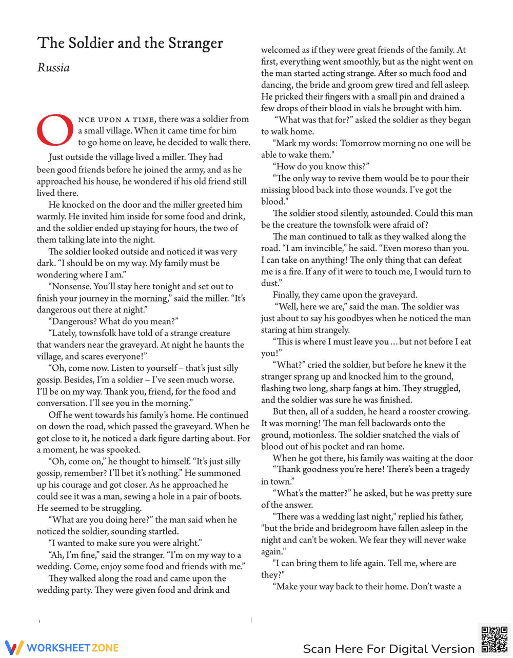 Soldier and Stranger: Understanding Narratives - Page 1