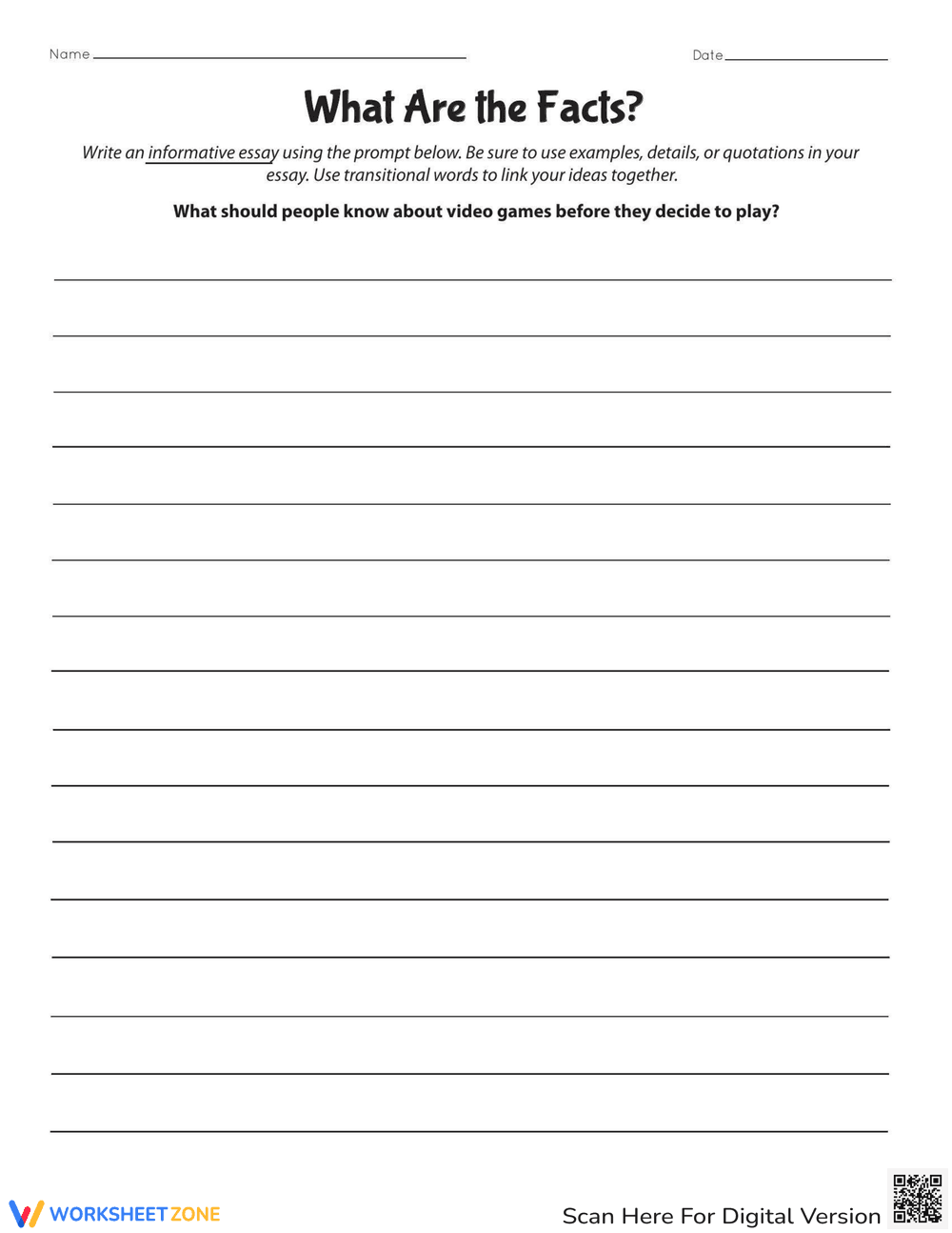 What Are The Facts: Identifying Key Information - Page 2