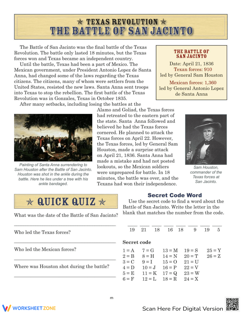 The Battle of San Jacinto - Page 1