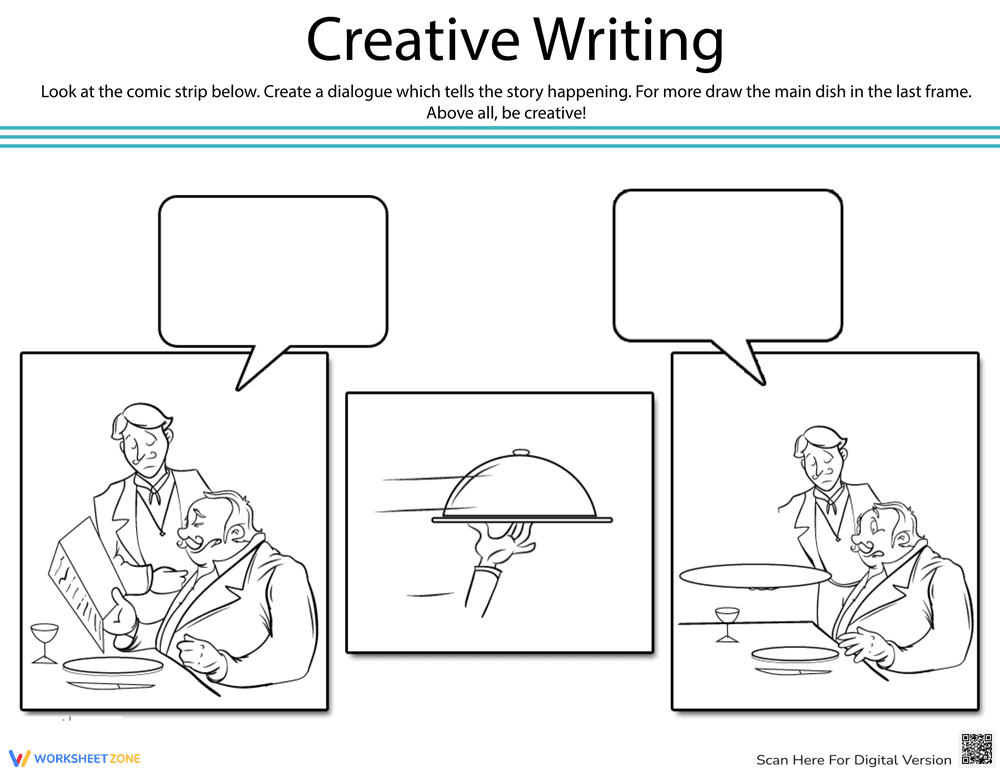 Finish the Comic Strip: Creative Writing - Page 1