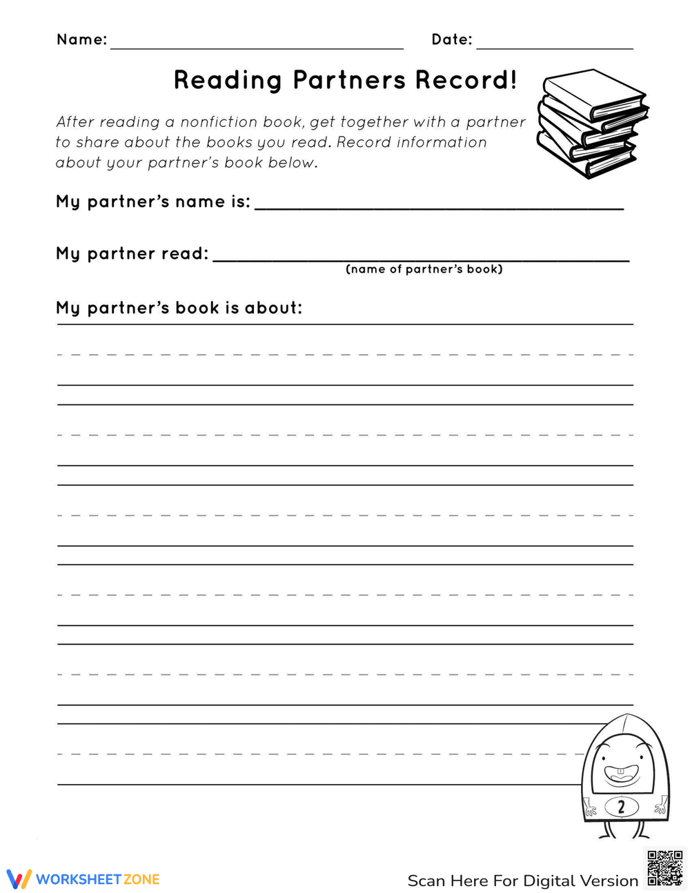 Reading Partners Record: Track Progress - Page 1