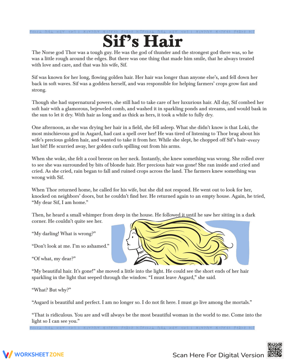 Norse Myths: Sif's Golden Hair - Page 1