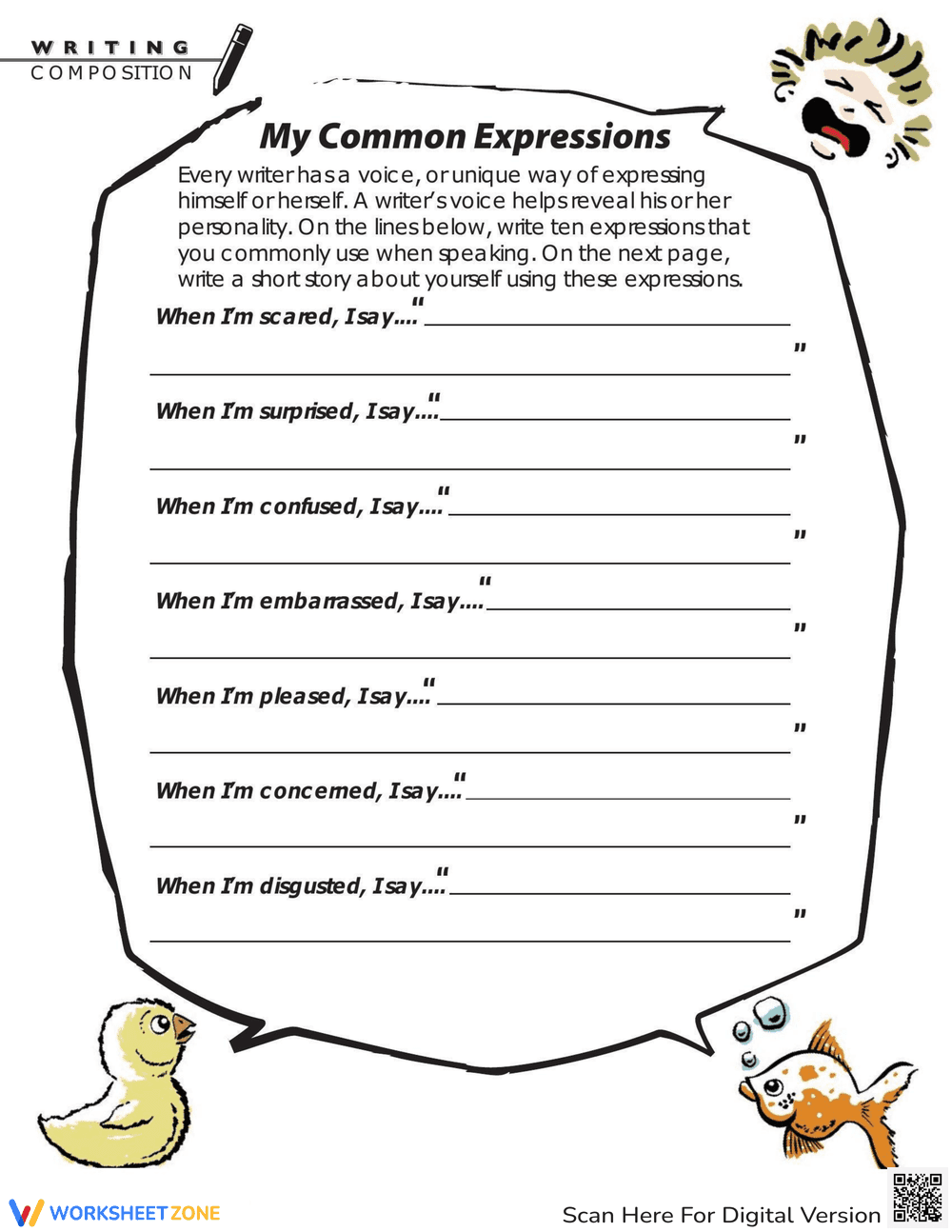 Personal Expressions: Write Short Story - Page 1