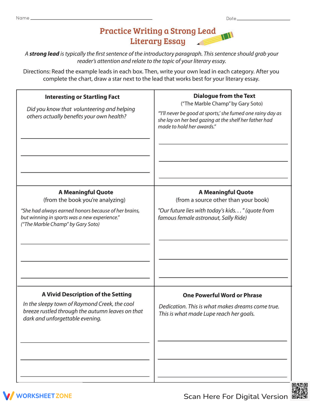 Practice Writing a Strong Lead - Page 1