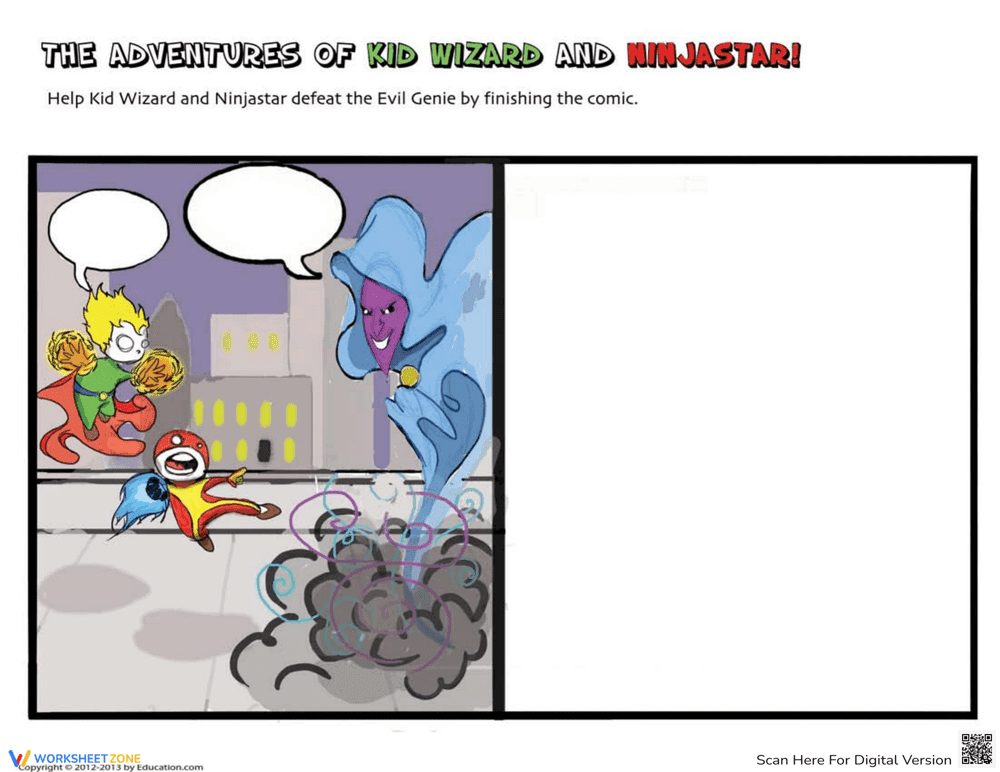Finish the Comic Worksheet - Page 1