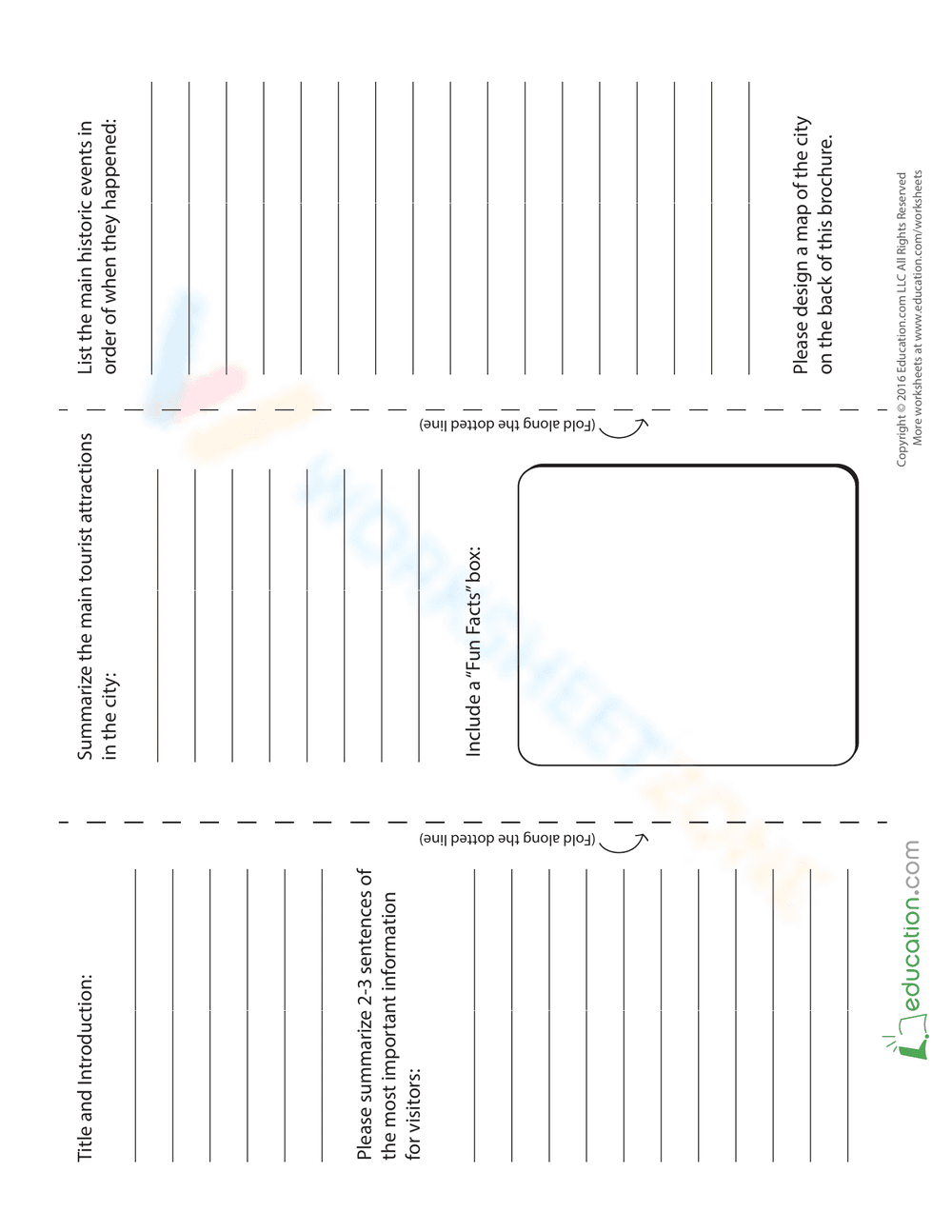 Dublin Travel Brochure Project Worksheet - Page 2