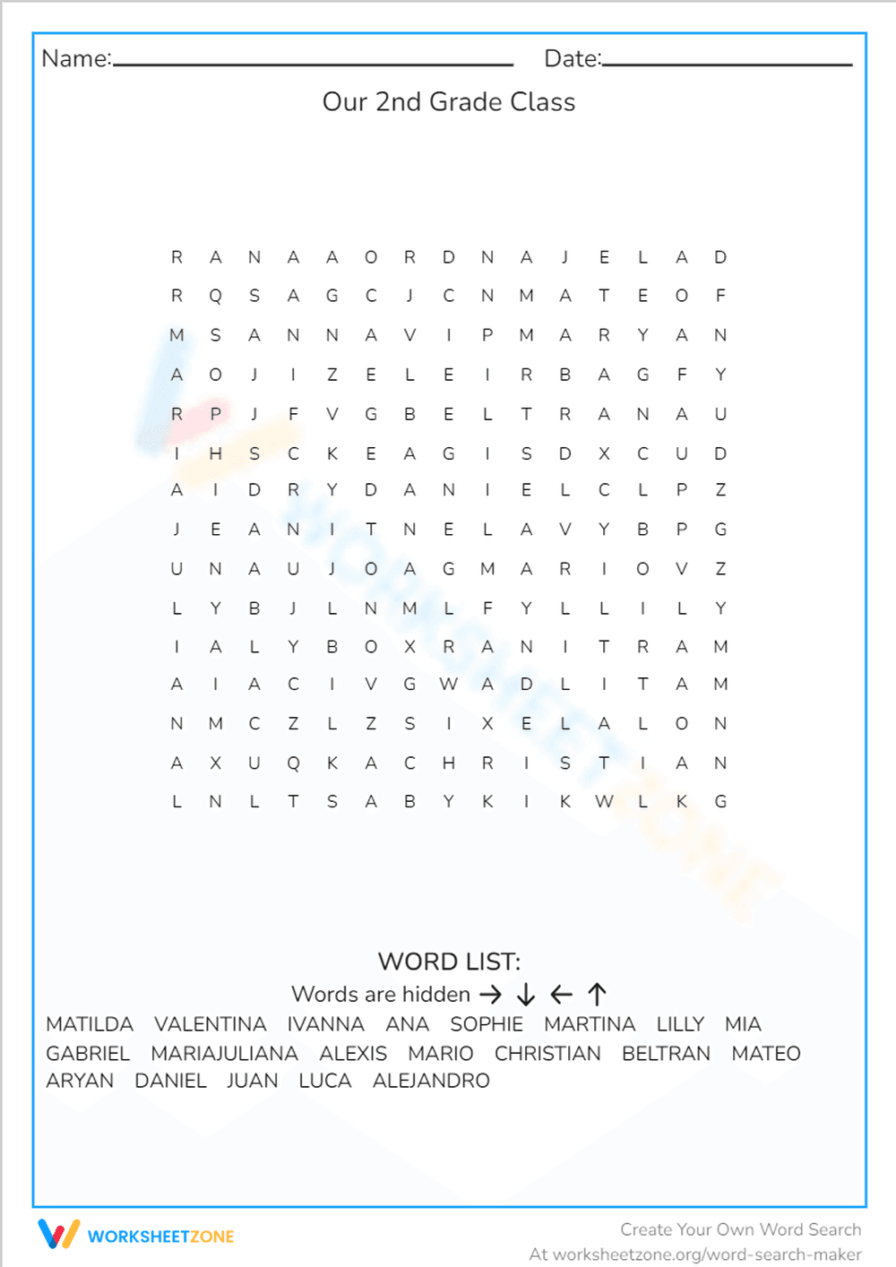 Our 2nd Grade Class - Page 1