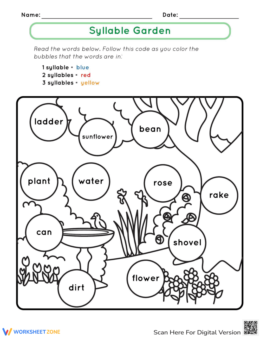Syllable Garden - Page 1