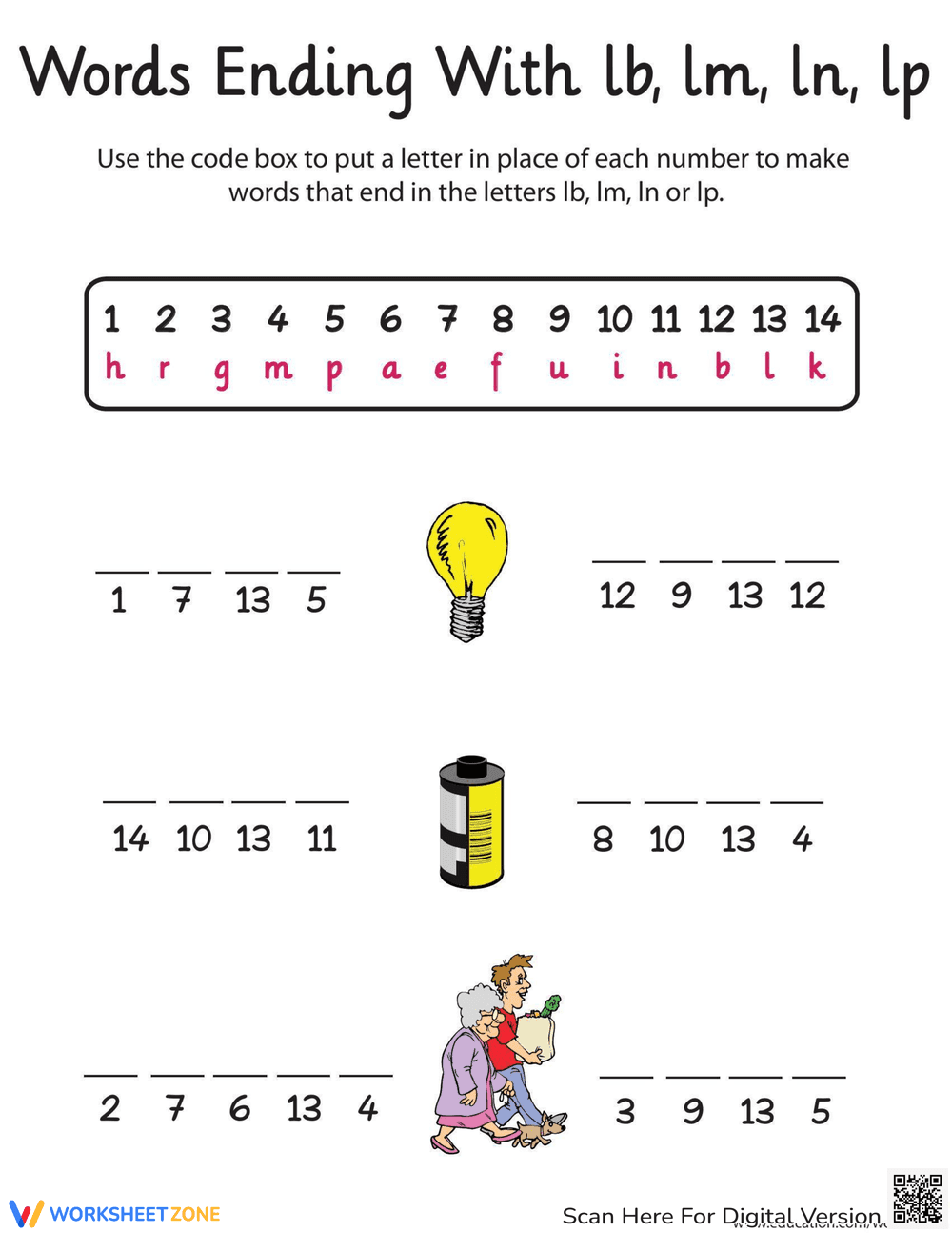 Word Endings - Page 1