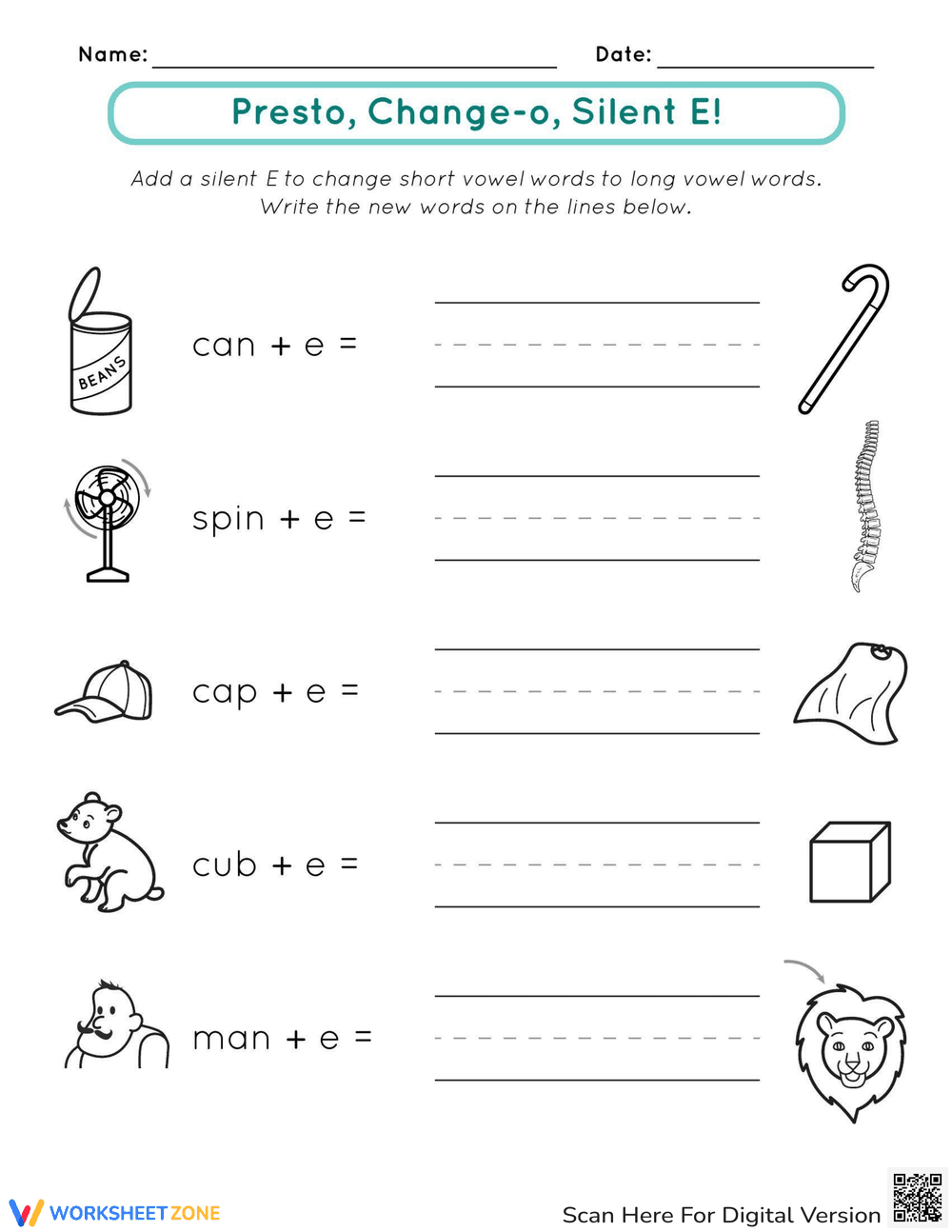 Presto, Change-o, Silent E! - Page 1