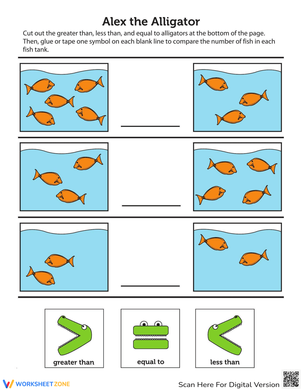 Counting Fish in the Tank with Alex Alligator - Page 1