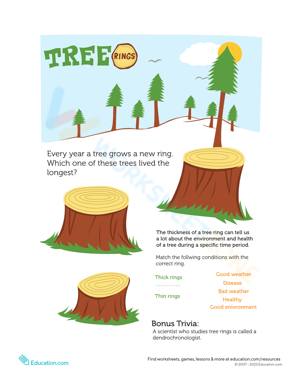 Count the Tree Rings - Page 1