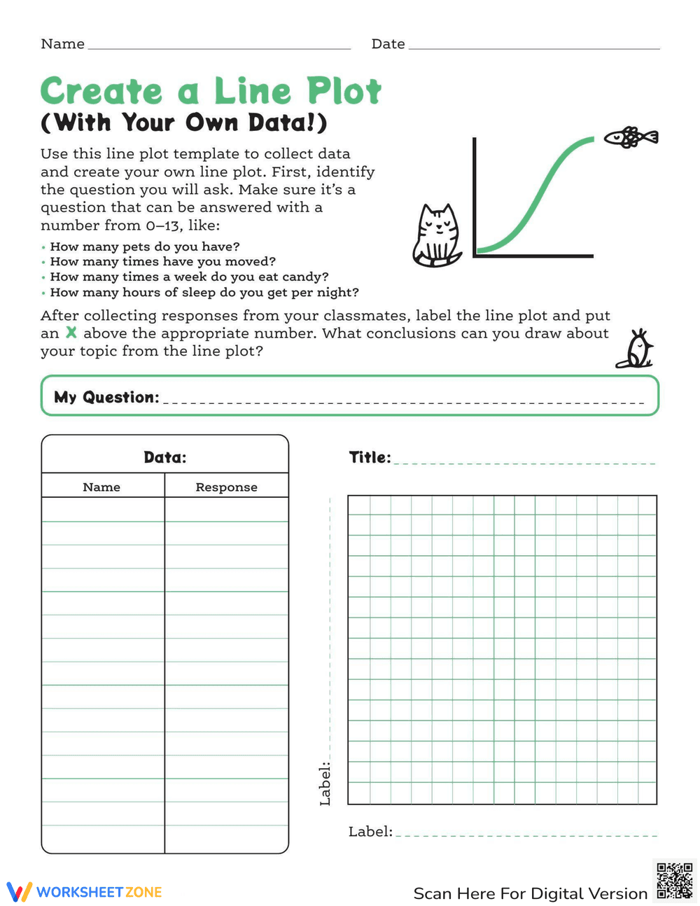 Create a Line Plot with Your Own Data - Page 1