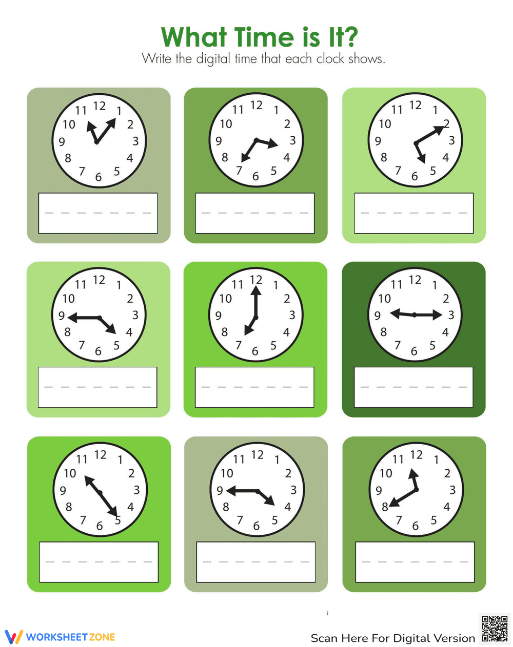 What's the Time Worksheet - Page 2