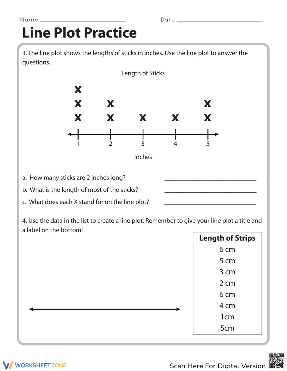 Line Plot Practice - Page 2