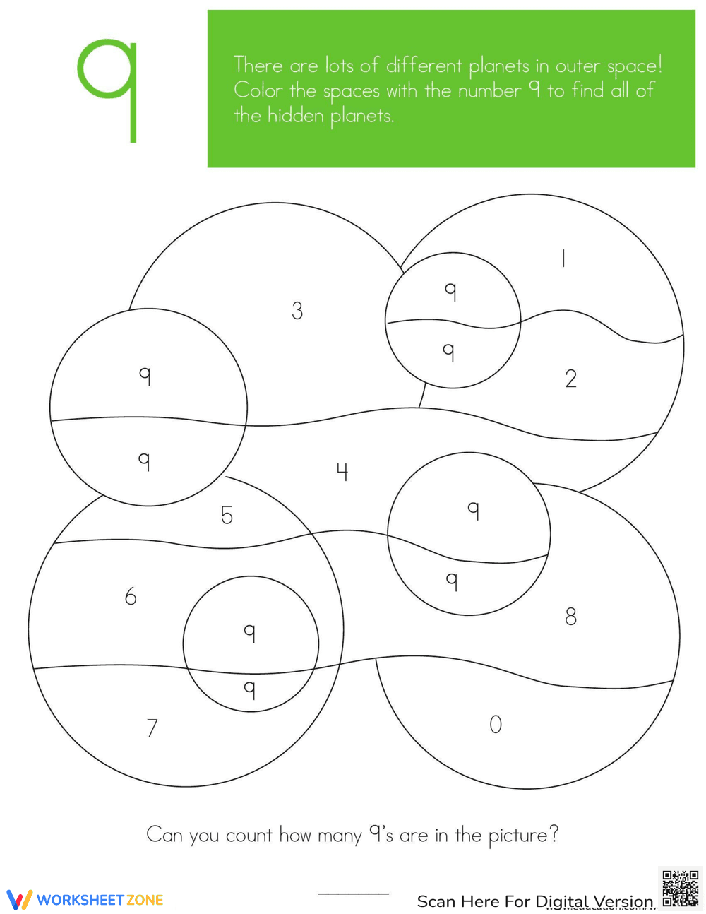 Preschool Hidden Picture: Color and Find - Page 1