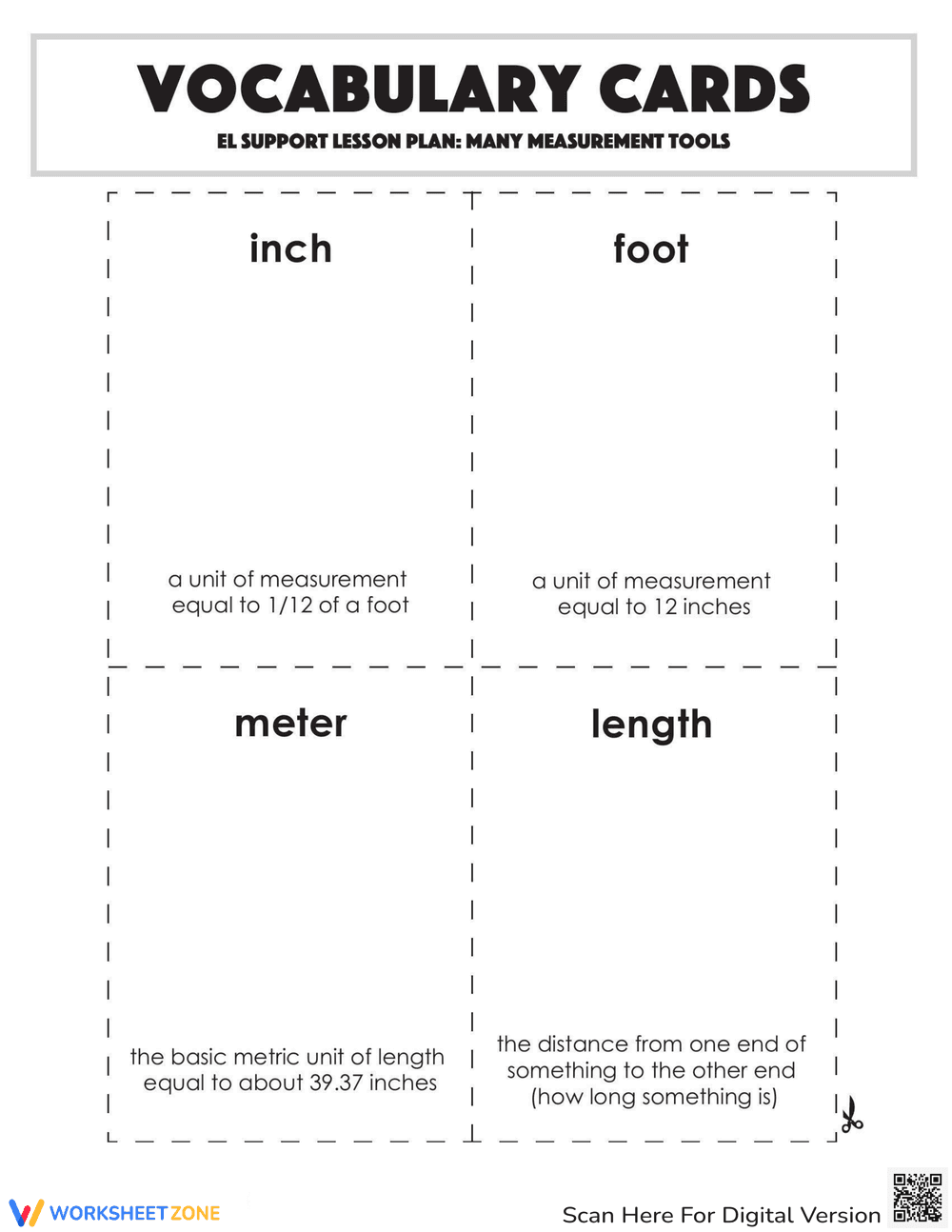 Vocabulary Cards: Many Measurement Tools - Page 2