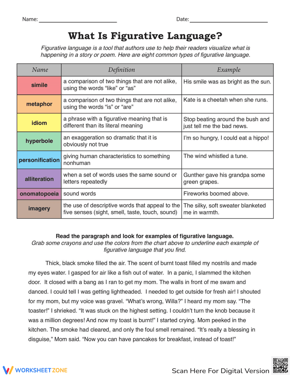 Understanding Figurative Language - Page 1
