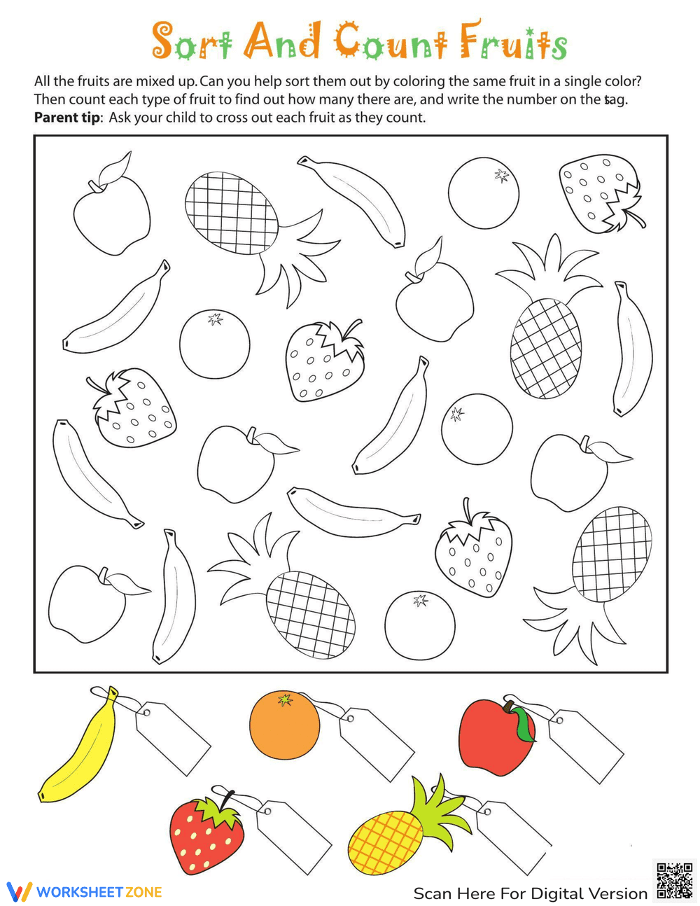 Sort and Count: A Fun Learning Activity - Page 1
