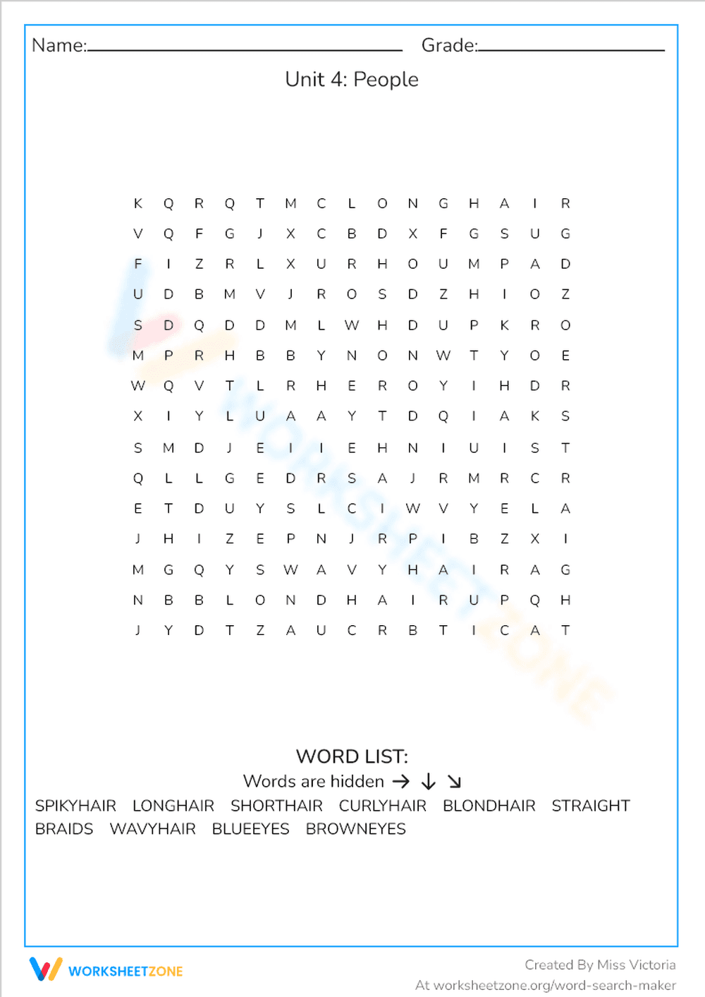 Unit 4: People - Page 1