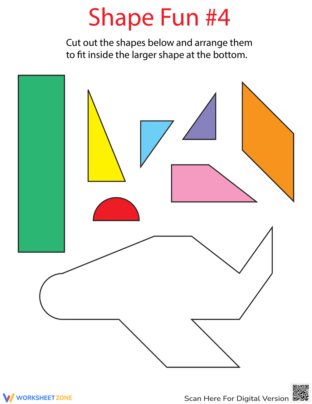 Play with Shapes Worksheet - Page 1