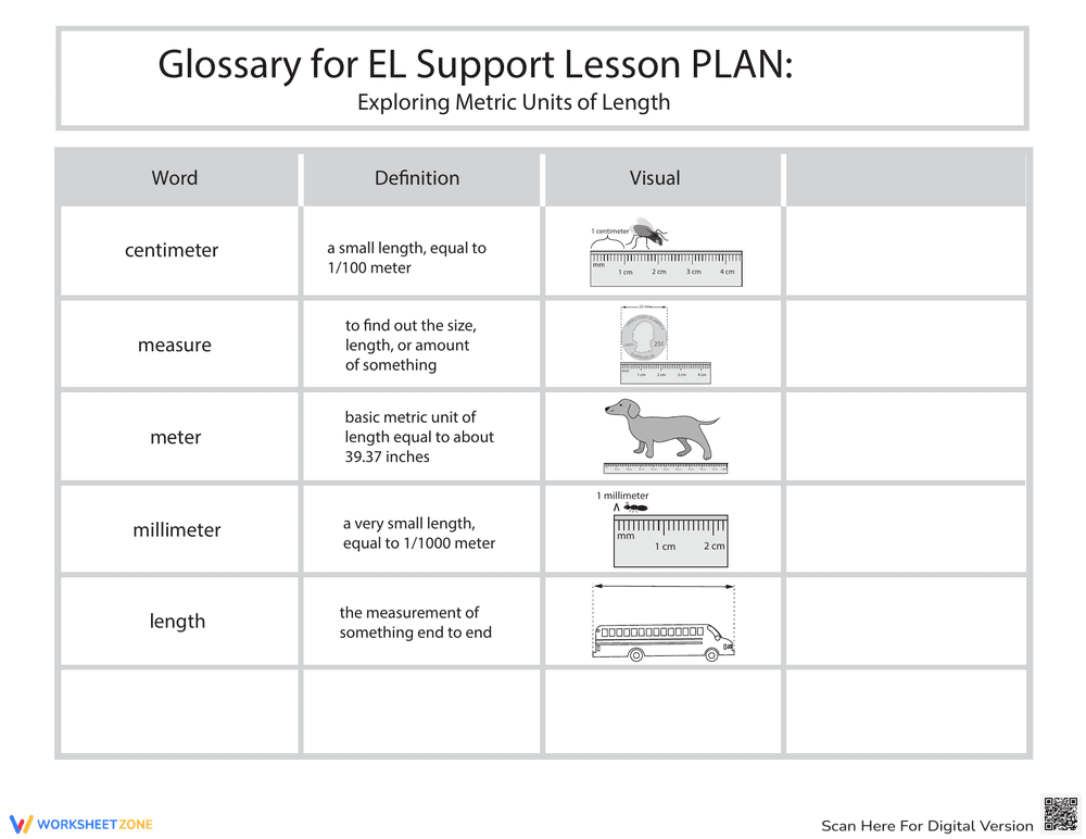 Exploring Metric Units of Length - Page 1