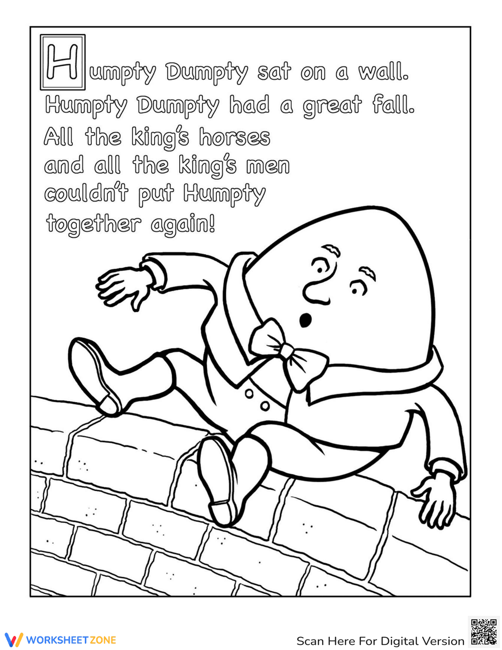 Humpty Dumpty Nursery Rhyme - Page 1
