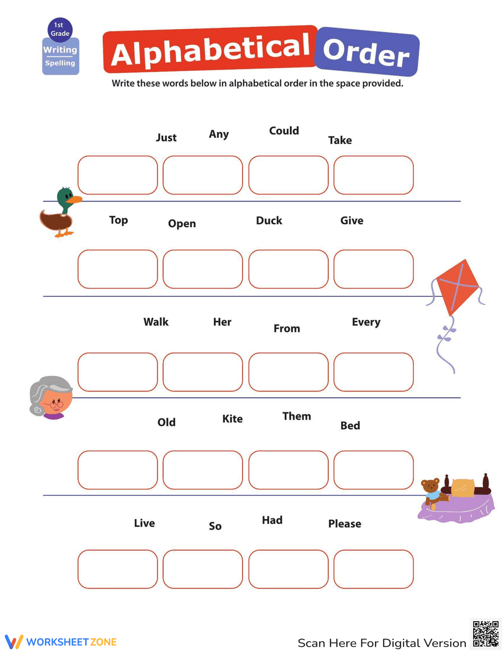 Practice ABC Order! - Page 1