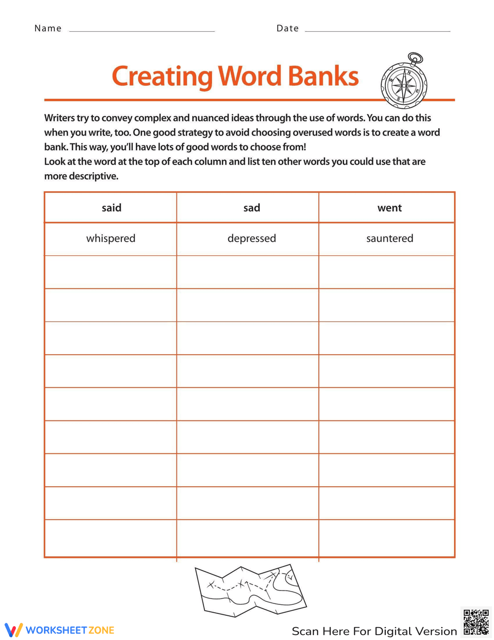 Creating Word Banks - Page 1