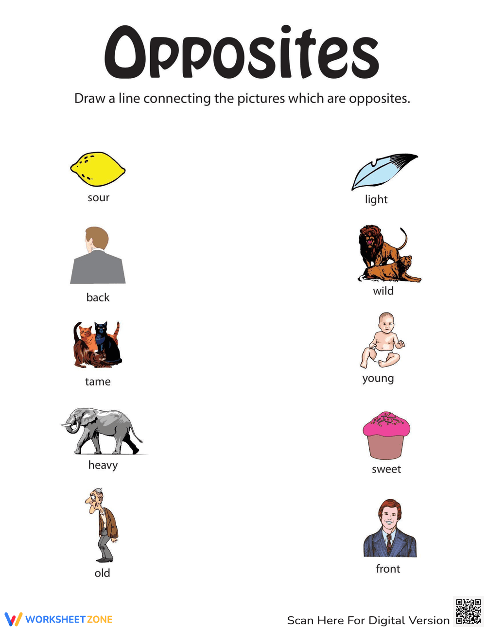 Identifying Opposites: From Sour to Light - Page 1