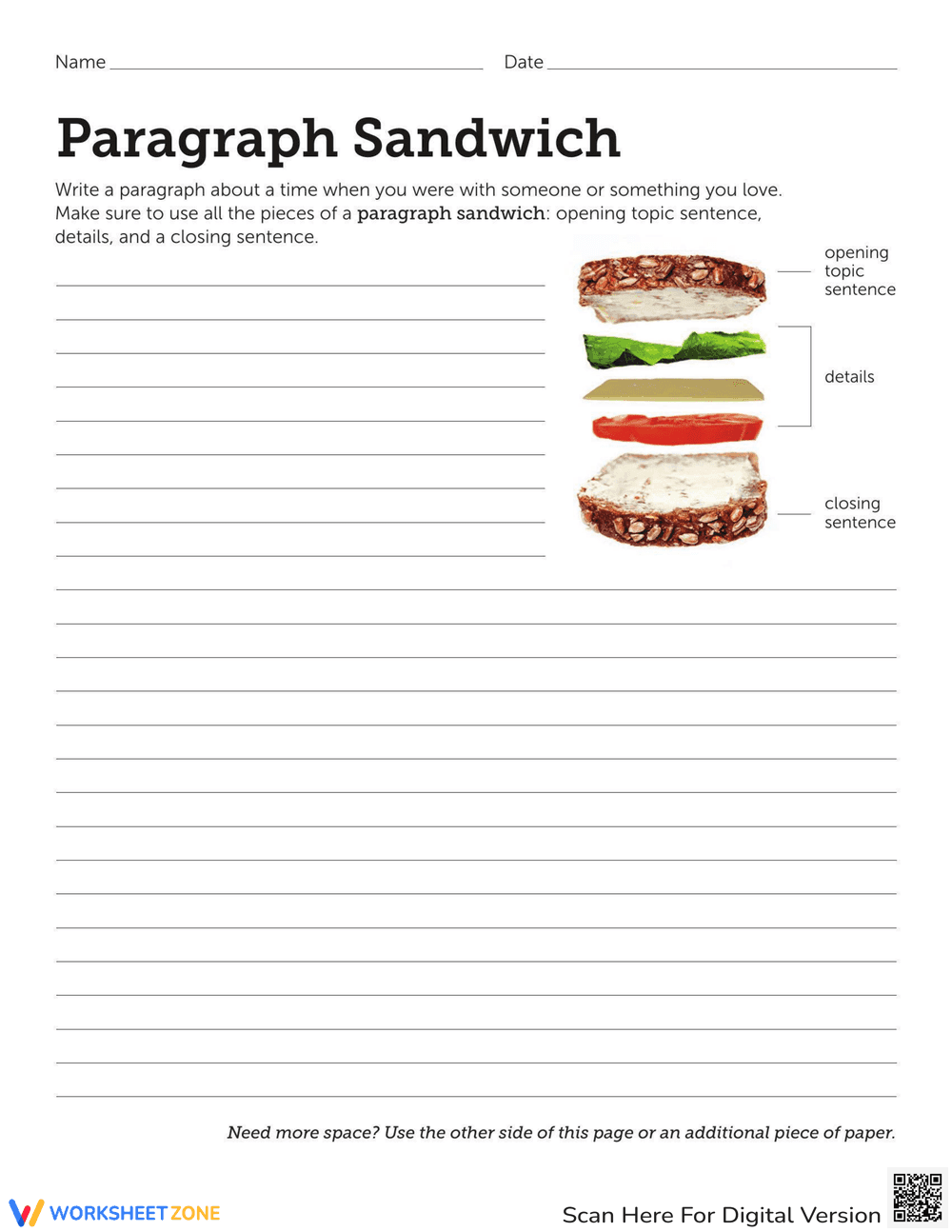 Paragraph Sandwich - Page 1