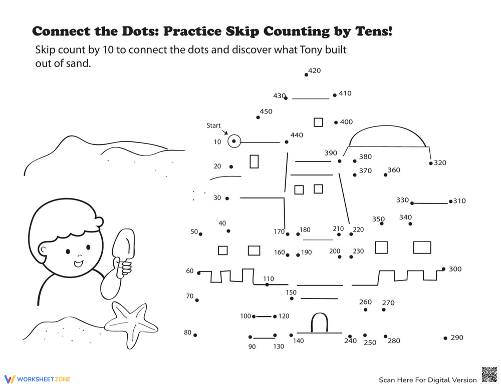 Skip Count Dot-to-Dot - Page 1