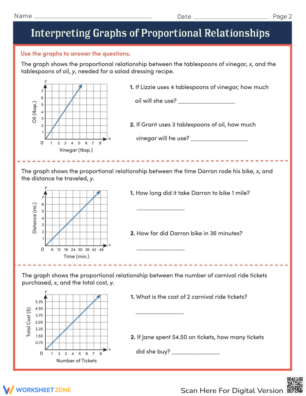 Interpreting Graphs Worksheet - Page 2