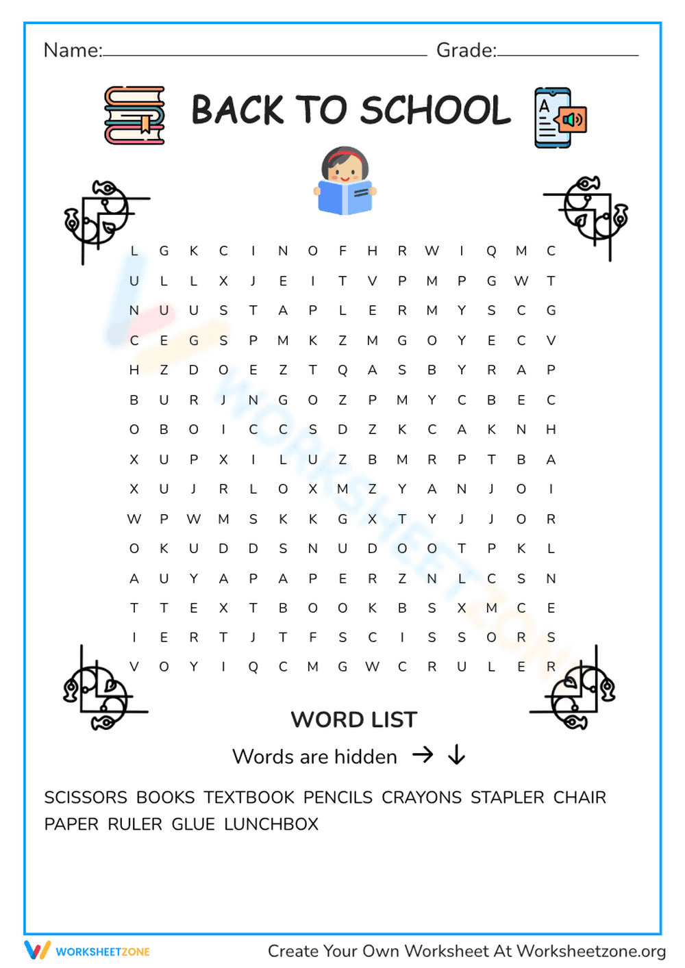 Printable Worksheet for Skill Development - Page 1