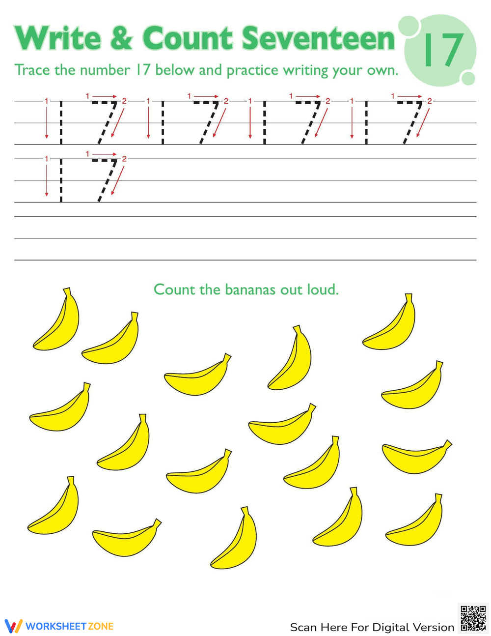 Trace Number 17 Worksheet - Page 1