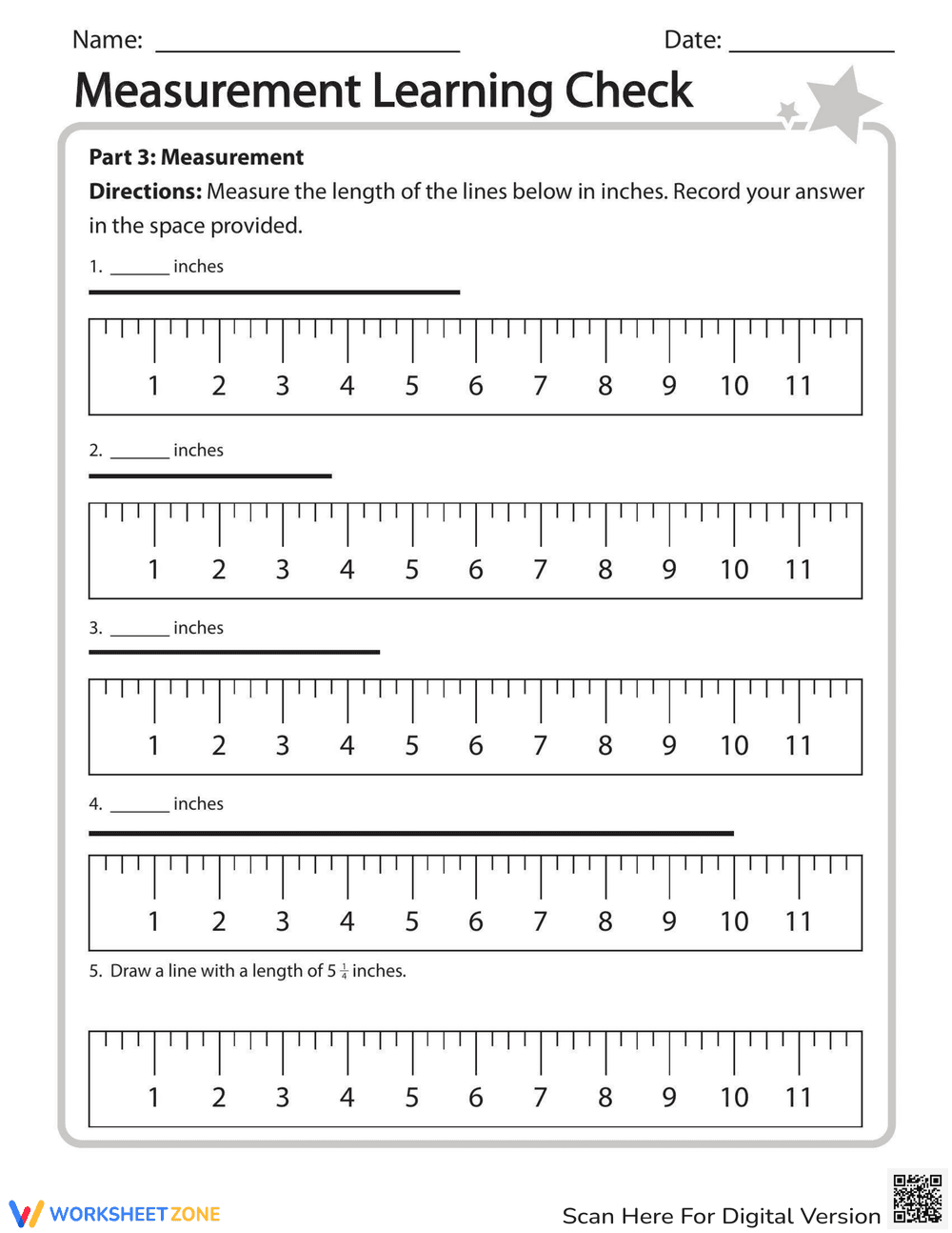 Measurement Learning Check Worksheet - Page 2