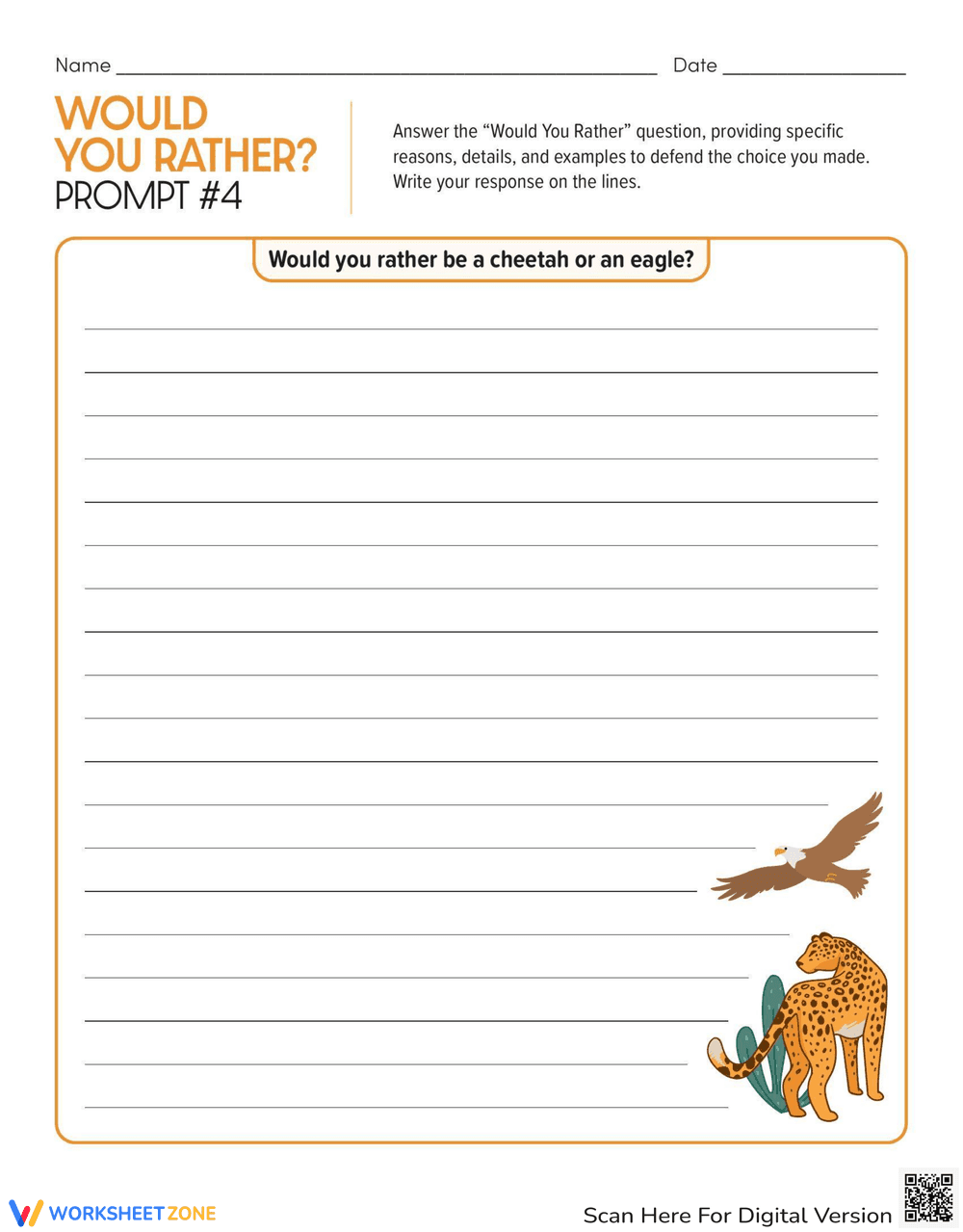 Would You Rather: Creative Writing Prompt - Page 1