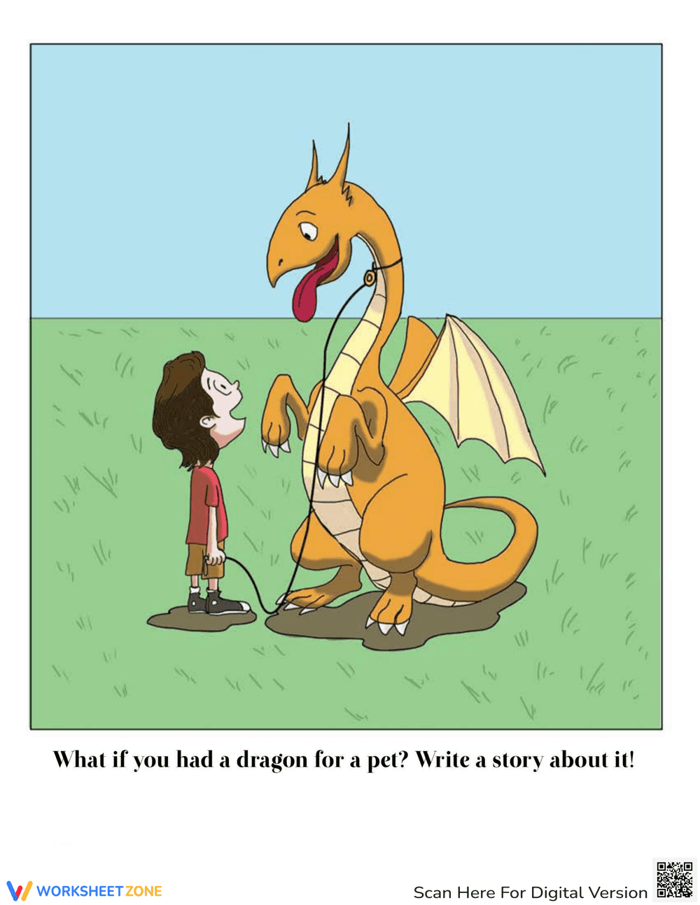 Design Your Pet Dragon Worksheet - Page 1