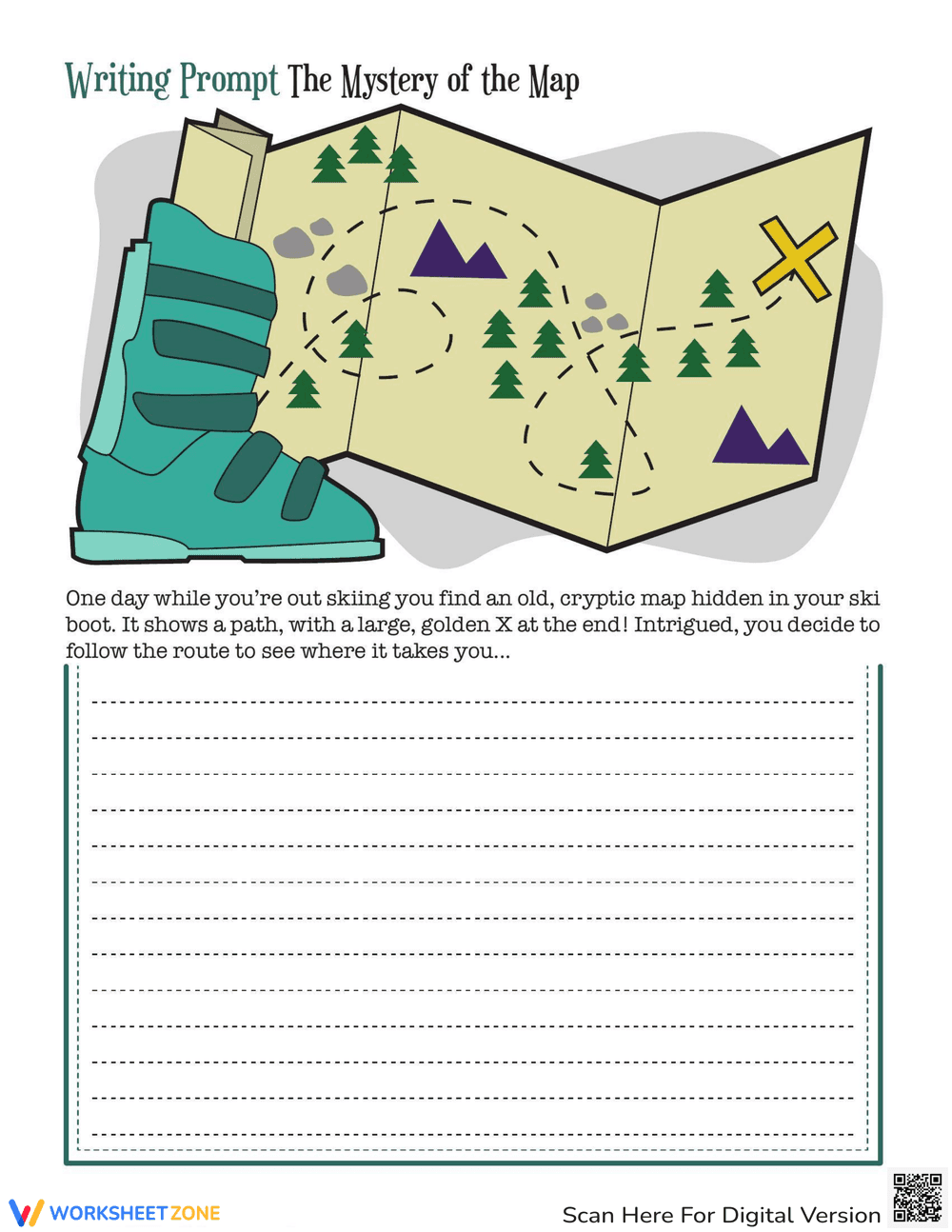 Mystery Map Writing Prompt - Page 1