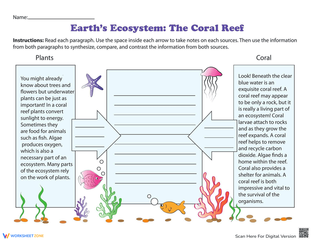 Earth's Ecosystem: The Coral Reef - Page 1
