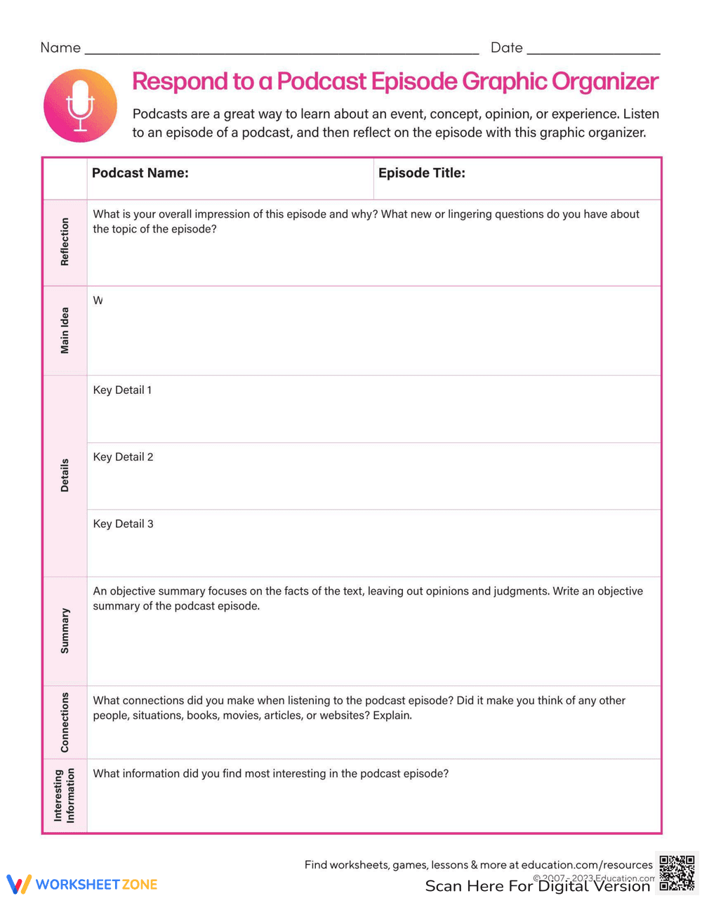 Responding to a Podcast Episode - Page 1